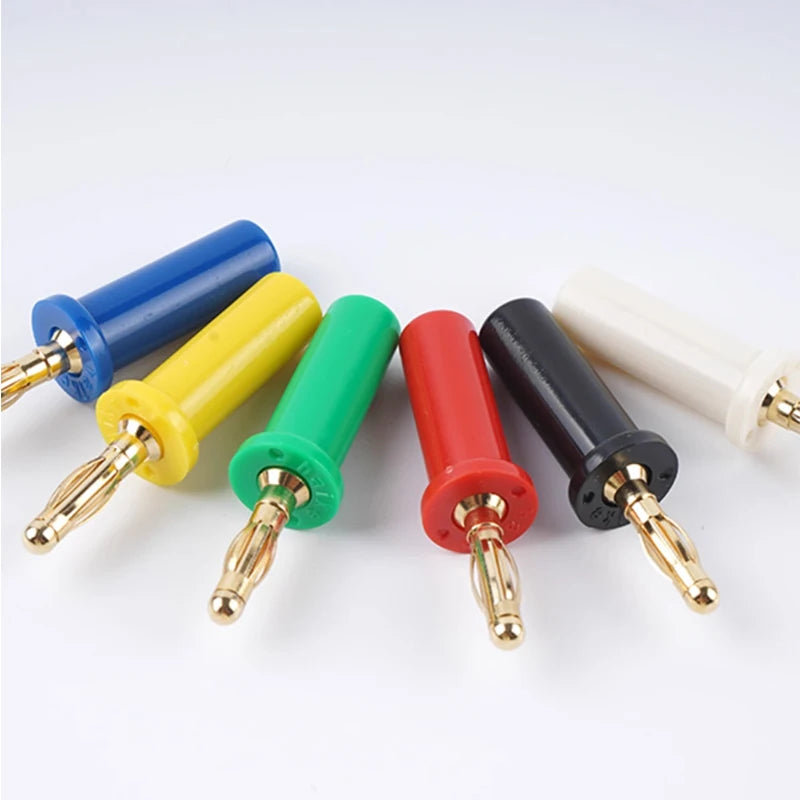 Pure Copper Gold-plated 4mm Banana Plug, Lantern Type, High Current 4mm Sound Box Speaker Wire, Banana Gold-plated Connector