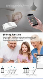 Tuya WiFi Smart Switch Module 1-5PCS - Alexa/Google Home Compatible LED Controller with Smart Life App for Remote Light Control