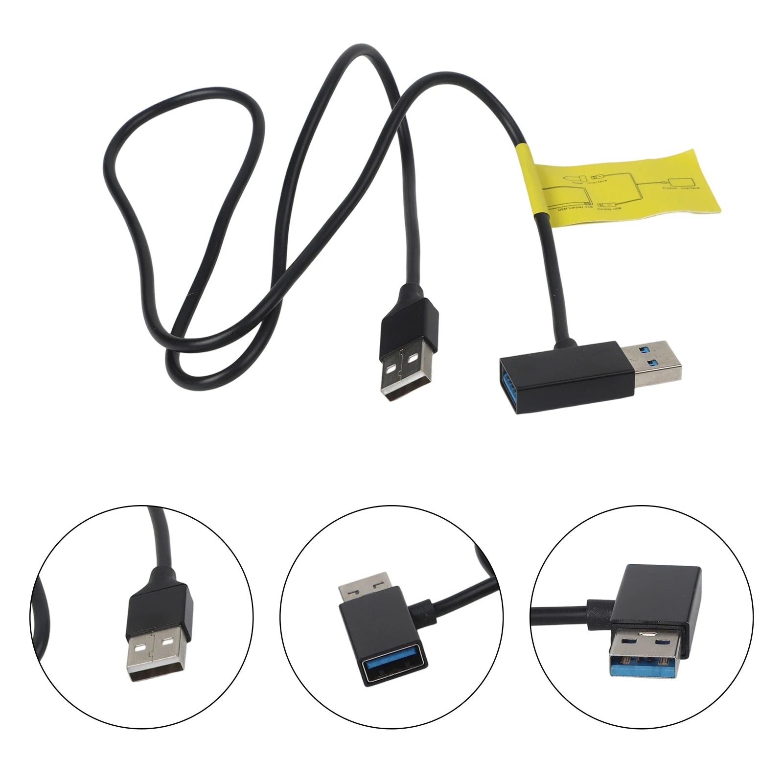 1X USB Splitter USB Power  Data Adapter Y-Cable For Android Auto For Carplay Adapter Cable  Wireless CarPlay- AI Box Power Cable