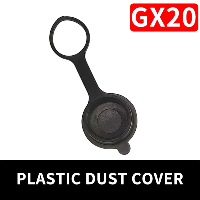 GX12 GX16 GX20 Aviation Connector Dust Cover, Threaded Protective Cap for Plug/Socket, Waterproof, Metal/Plastic Options