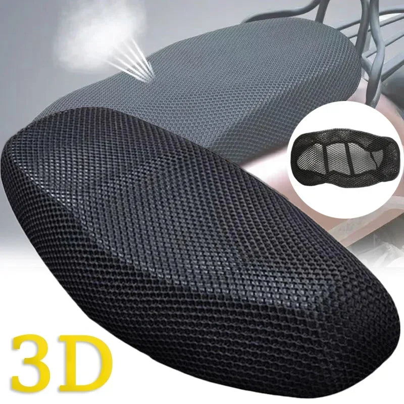 Motorcycle Electric Bike Breathable Seat Cover 3D Mesh Summer Heat Insulation Waterproof Pad Seat Cushion Honeycomb Mesh Amagi