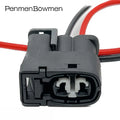 1 Set 2 Pin Car Injector Electrical Cable Connectors Female Wire Harness Plug 90980-11246 7283-8226-30 For Toyota Hyundai Mazda