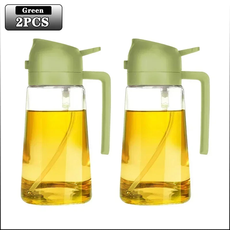 Glass Oil Spray Can Can Spray Dual-use Kitchen Utensils Glass Oil Bottle Press Type Spray Kitchen Tools Outdoor Barbecue Amagi