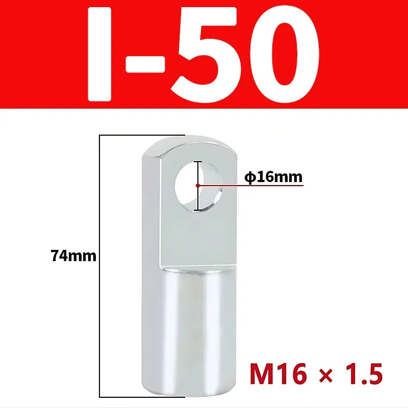 SC Standard Pneumatic Cylinder I/Y Type Mounting Fitting with Pin Connector, Cylinder Accessory for MAL MA Air Cylinders