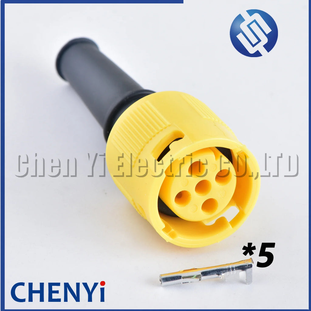 5 Pin Female circular Automobile waterproof connector Wire harness plug With  Pins