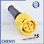 5 Pin Female circular Automobile waterproof connector Wire harness plug With  Pins