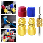 1 Pc R12 To R134a Conversion Kit  Air Conditioner Filling Valve Fittings Port Adapter Retrofit Quick Disconnect Couplers