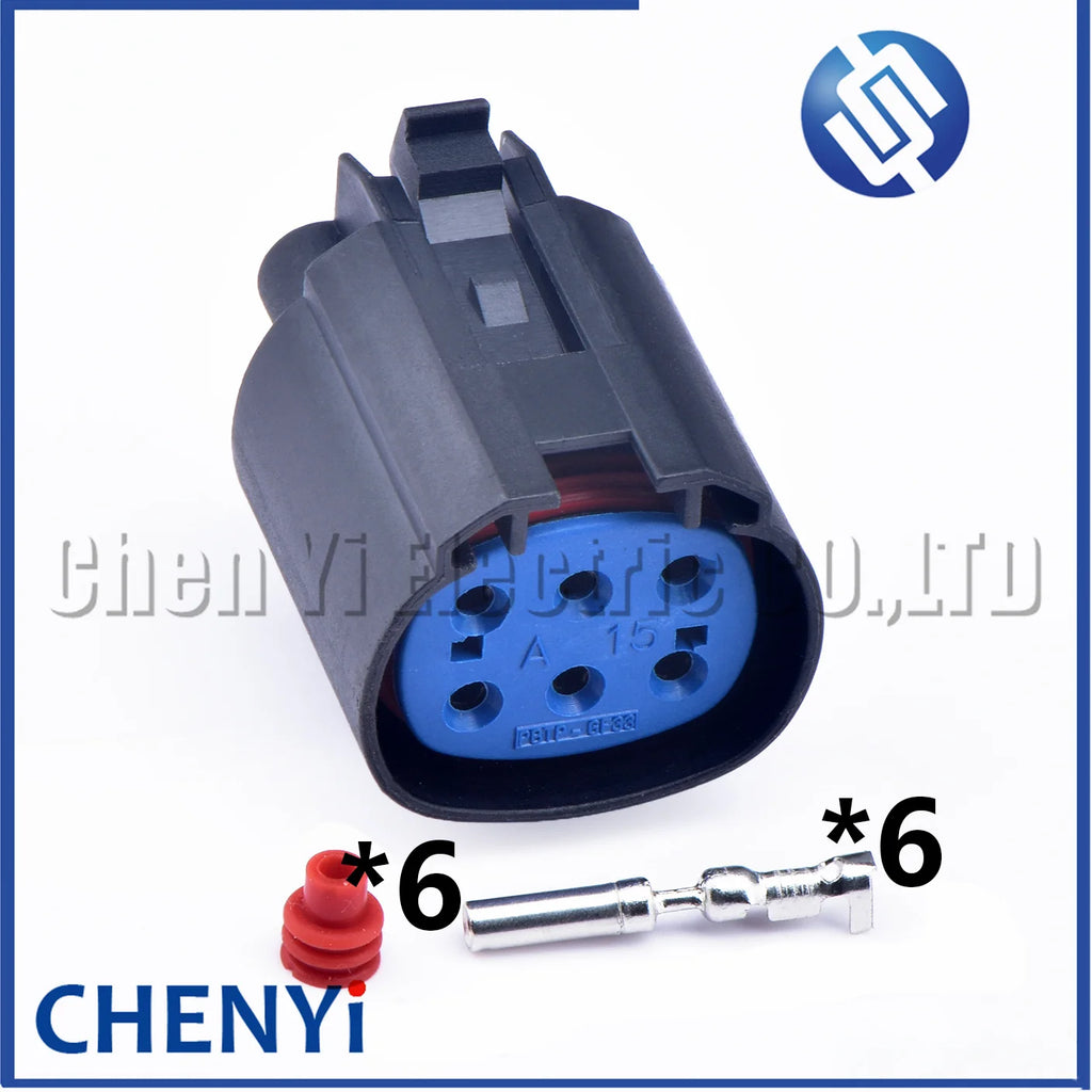 6 Pin male or female Automotive waterproof connector Car Door lock module plug with pins For Ford Transit JMC