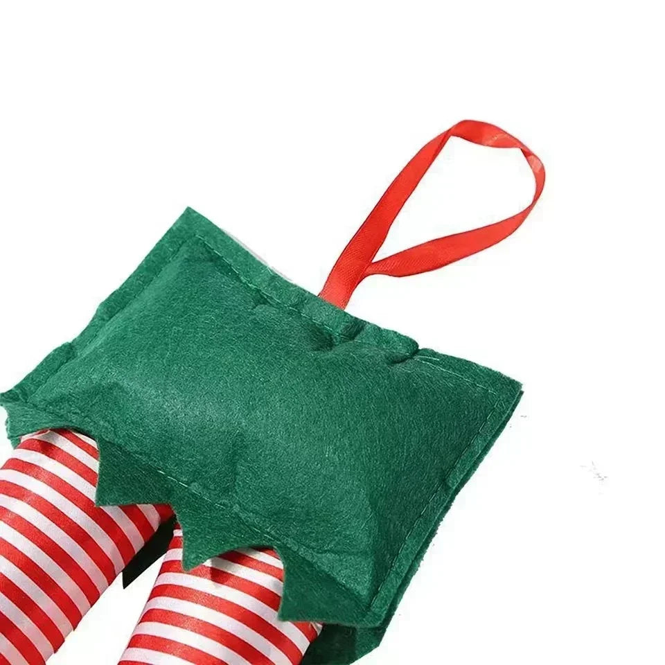 1PC New Year Car Christmas Elf Santa Legs Decoration Christmas Decor for Home Xmas Tree Pendants Ornaments Happy Gifts Amagi
