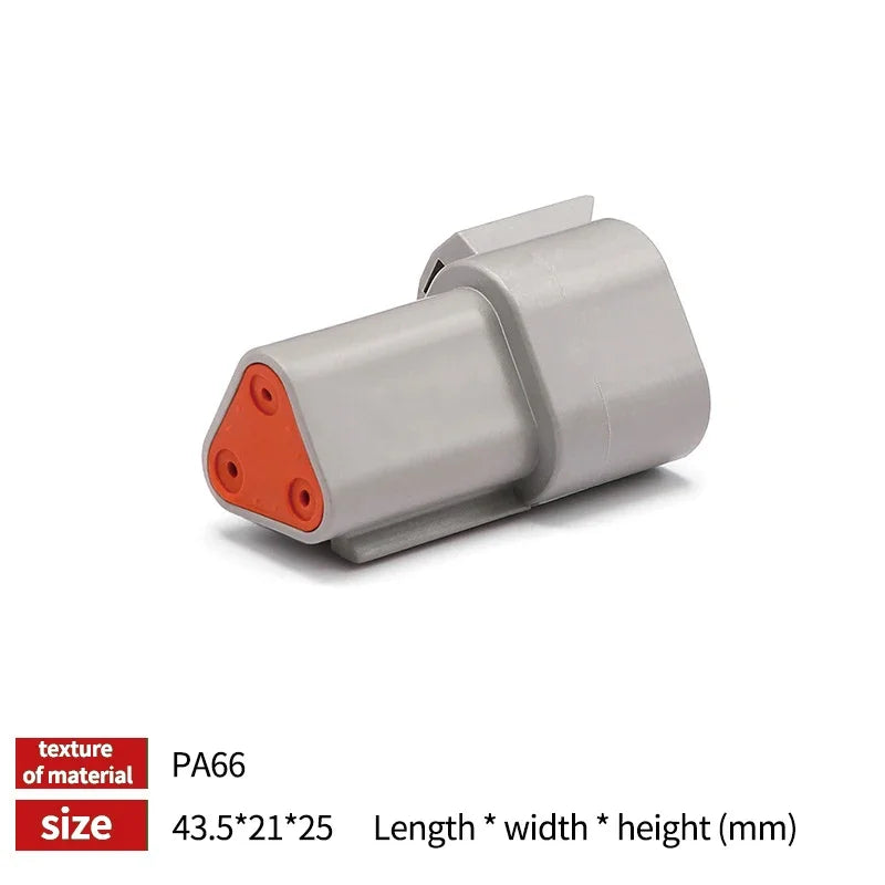 1Set Deutsch DT Series Multi-Pin Bundle (2P/3P/4P/6P/8P) | 22-16AWG Sealed Plug & Socket for Auto Electronics Upgrade DT04-2P