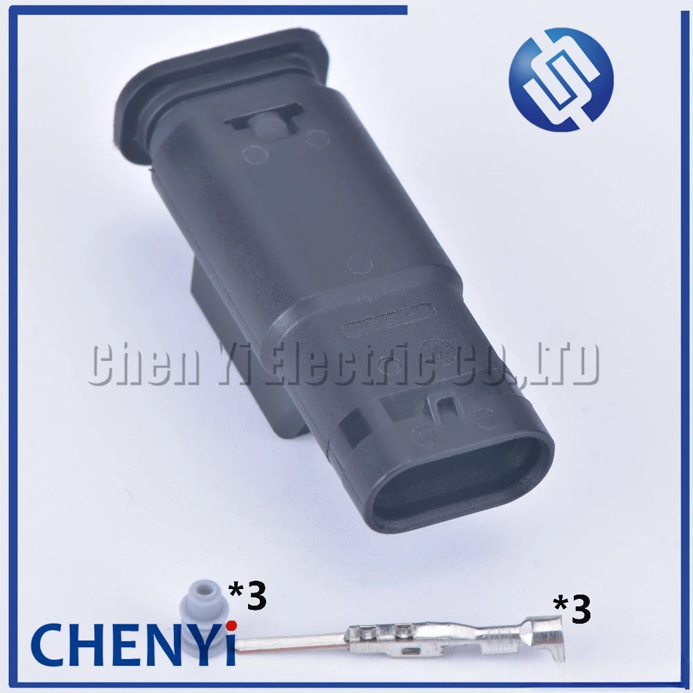 3 Pin Auto Waterproof Connector Reversing radar camshaft position sensor solenoid valve plug 4F0973703 4F0 973 703 1-1718644-1