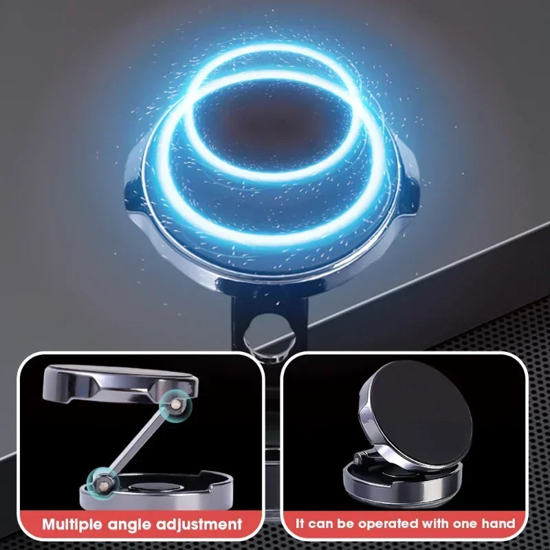 Car Mobile Phone Strong Magnetic Holder 720° Degree Rotation Stand Magnet Support Desktop Smartphone Bracket GPS Air Vent Mount