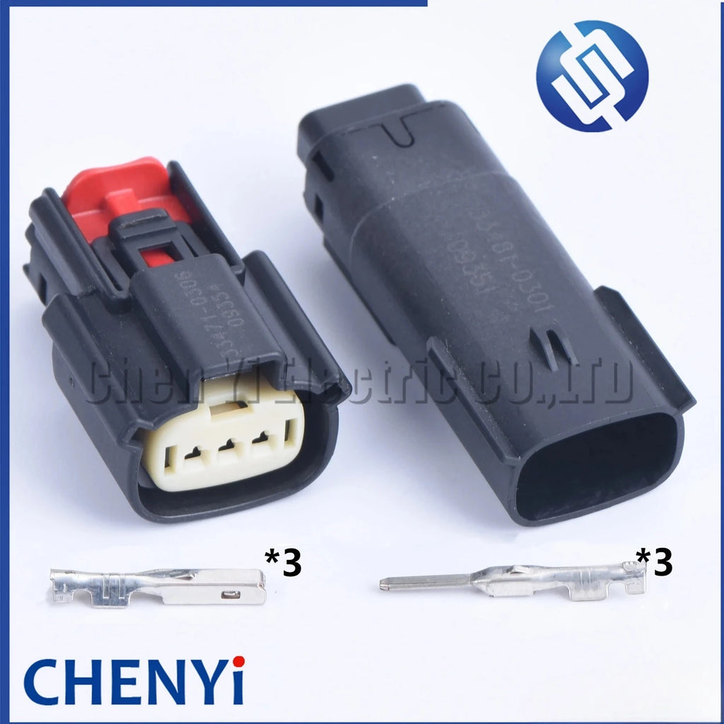 3 pin female or male 33471-0306 Automotive Steering Wheel Booster Pump Plug Electrical 33471-0301 33481-0301