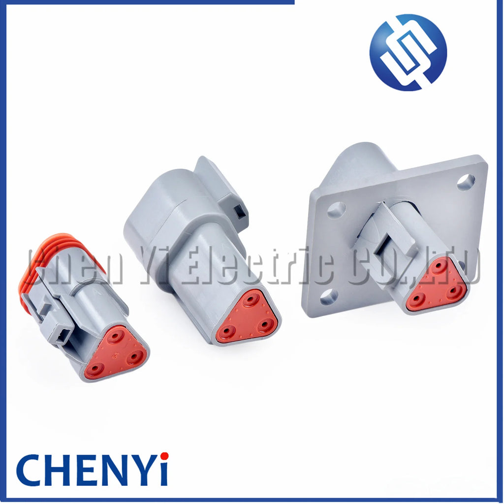 3 Pin Automotive Waterproof Connector Male or Female Wire harness plug DT06-3S DT04-3P DT04-3P-L012 For Deutsch DT series