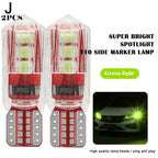 2pcs T10 W5W 194 LED Car Light Bulb Non-Pola 6SMD Canbus Car License Plate Light Interior Dome lights Reading Lamp 12V-24V Tools