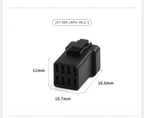 1 Set 2 3 4 6 8 Pin JST Miniature Small Current Rearview Mirror Black Electrical Connectors Wire Harness Plug for Motorcycle