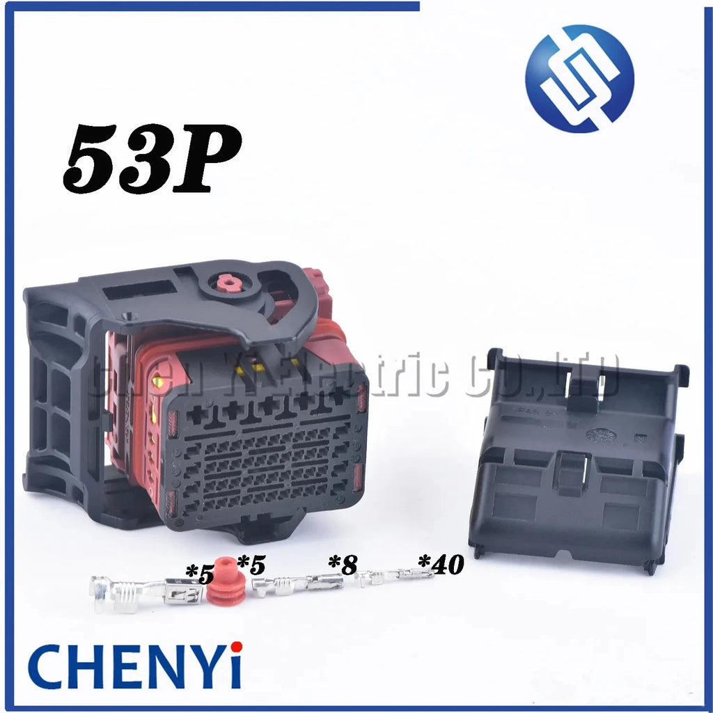 53 Pin/way Receptacle Hybrid Modular Wiring Plug ECU connector With Pins 64321-2019 643212019 34763-0001 64321-2011