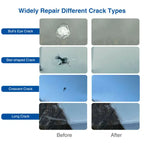 5PCS Automotive Windshield Glass Crack Nano Repair Fluid Car Resin Scratch Crack Restore Fluid Glass Curing Glue Car Accessories