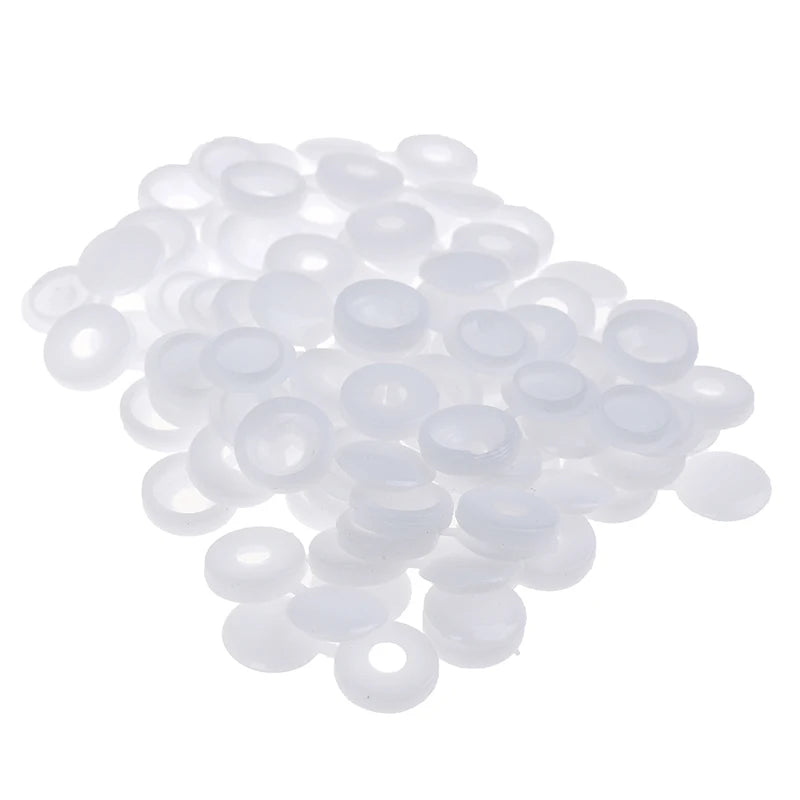 50Pcs Car Hinged Cover Cap Number Plate Fitting Fixing Self Tapping Screw For License Plate Screw Caps Screws Plugs