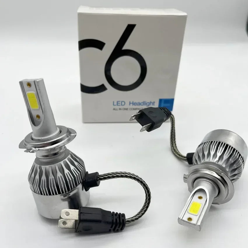 2pcs Led Bulb C6 H4 Automotive Led for Car Headlight H10 H7 H8 H9 H11 H13 9004 9005 9006 9007 880 H27 Lenses for Headlight Amagi