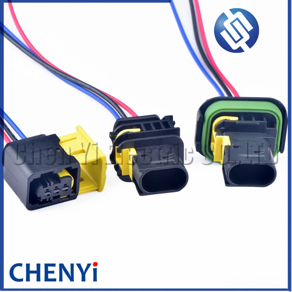 3 Pin female or male waterproof injector connector automotive electrical car ECU connector 1-1418448-1 1-1703843-1 1-1670730-1