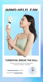 Car 3 in 1 Portable Fan Handheld Neck Desk Fan 5 Speed Digital Display Ultra Quiet Makeup Fan for Women Desktop Clip Office Amag