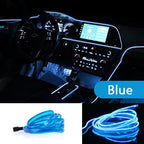 1M/3M/5M USB LED Ambient Light For Car LED Panel Dashboard Neon Strip Interior Decorations Atmosphere EL Light Line Tube With