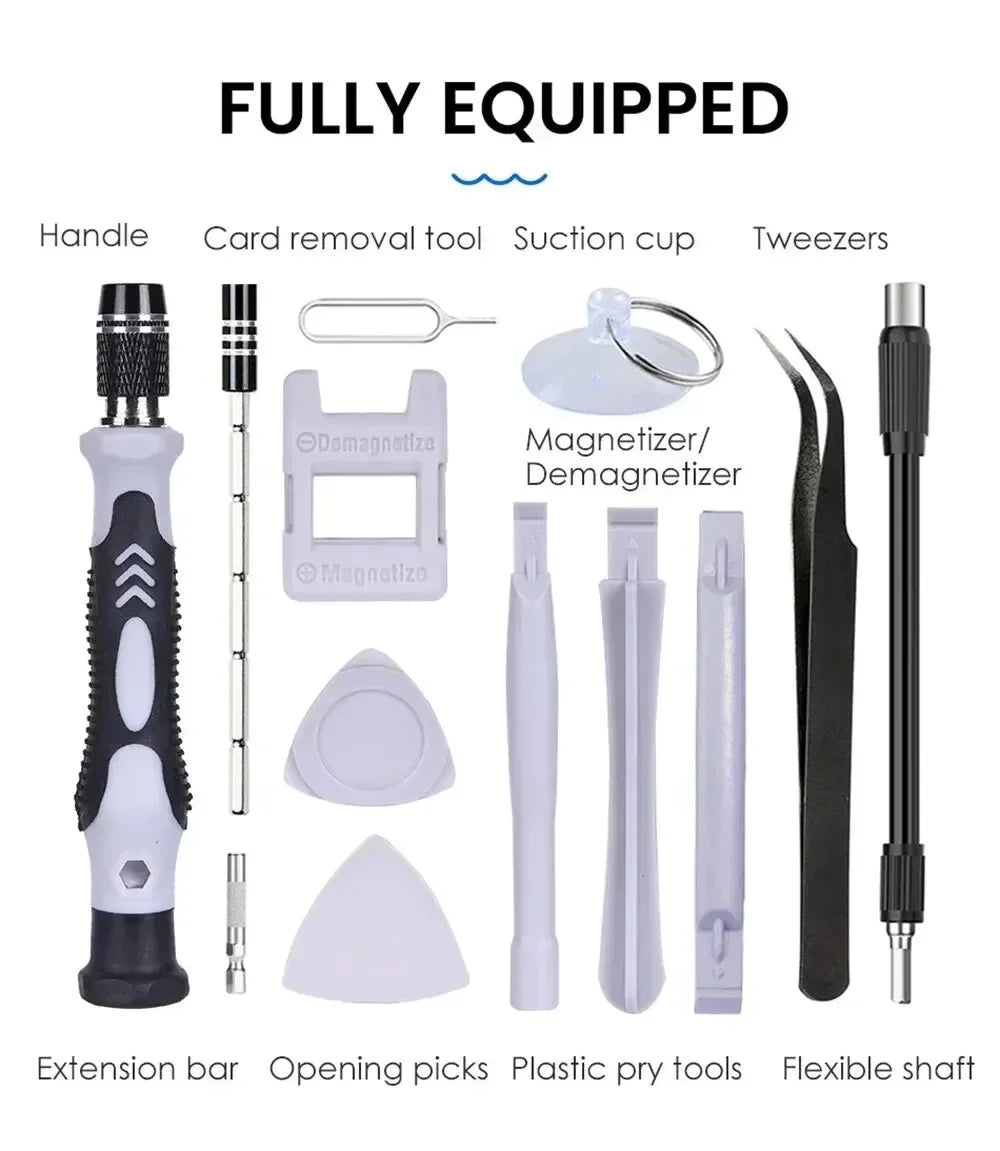 Car 115-in-1 Screwdriver Tool Set: Get Ready For Any Repair Job - IncludesTools For Cellphones, Laptops, Cameras & More Amagi