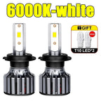 LED 9005/HB3 9006/HB4 9007 H13 H11 H7 H4 H3 H1 880 Car Bulbs 12V High Low Beam 20000LM 120W 6500K White Plug-N-Play 80000h amagi