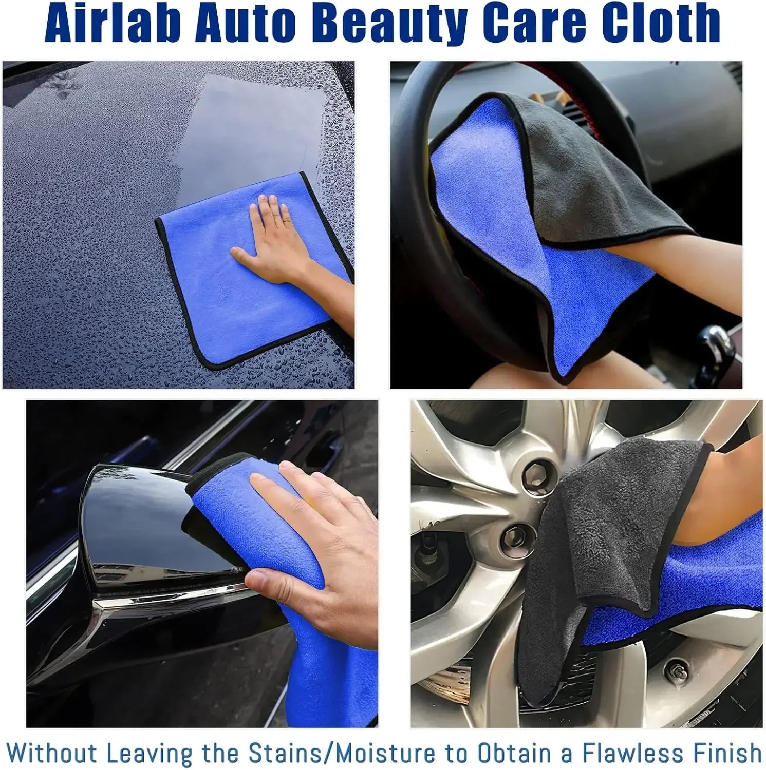 Car Towel Auto Detailing Car Product Microfiber Cloth Wash Accessories Automotive Cleaning Towel Microfiber Towel 1-5pcs Amagi