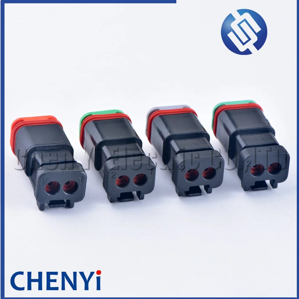 Black 2 Pin excavating machinery Heavy Industry Machinery headlight boom light Wire Harness Plug DT06-2S DT04-2P A B C D 4 types