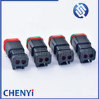 Black 2 Pin excavating machinery Heavy Industry Machinery headlight boom light Wire Harness Plug DT06-2S DT04-2P A B C D 4 types