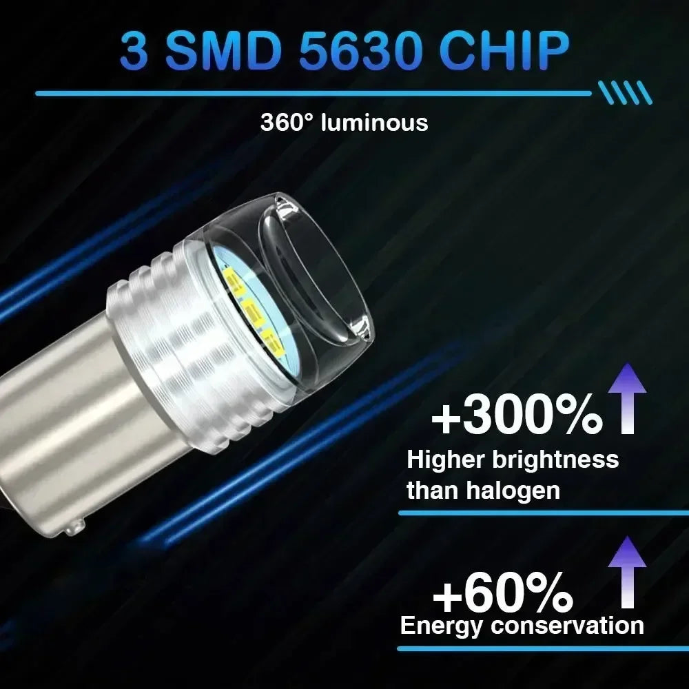 1156 1157 Constant LED Light BA15S BAY15D P21/5W P21W R5W R10W Bulb Car Light S25 5630 Tail Brake Reverse Signal Lamp Amagi