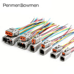 1 Set 2 3 4 6 8 12 Pin Deutsch DTM Car Electrical Cable Connectors Female Male DTM06 2 3 4 6 8 12S DTM04 Plug Wire Harness