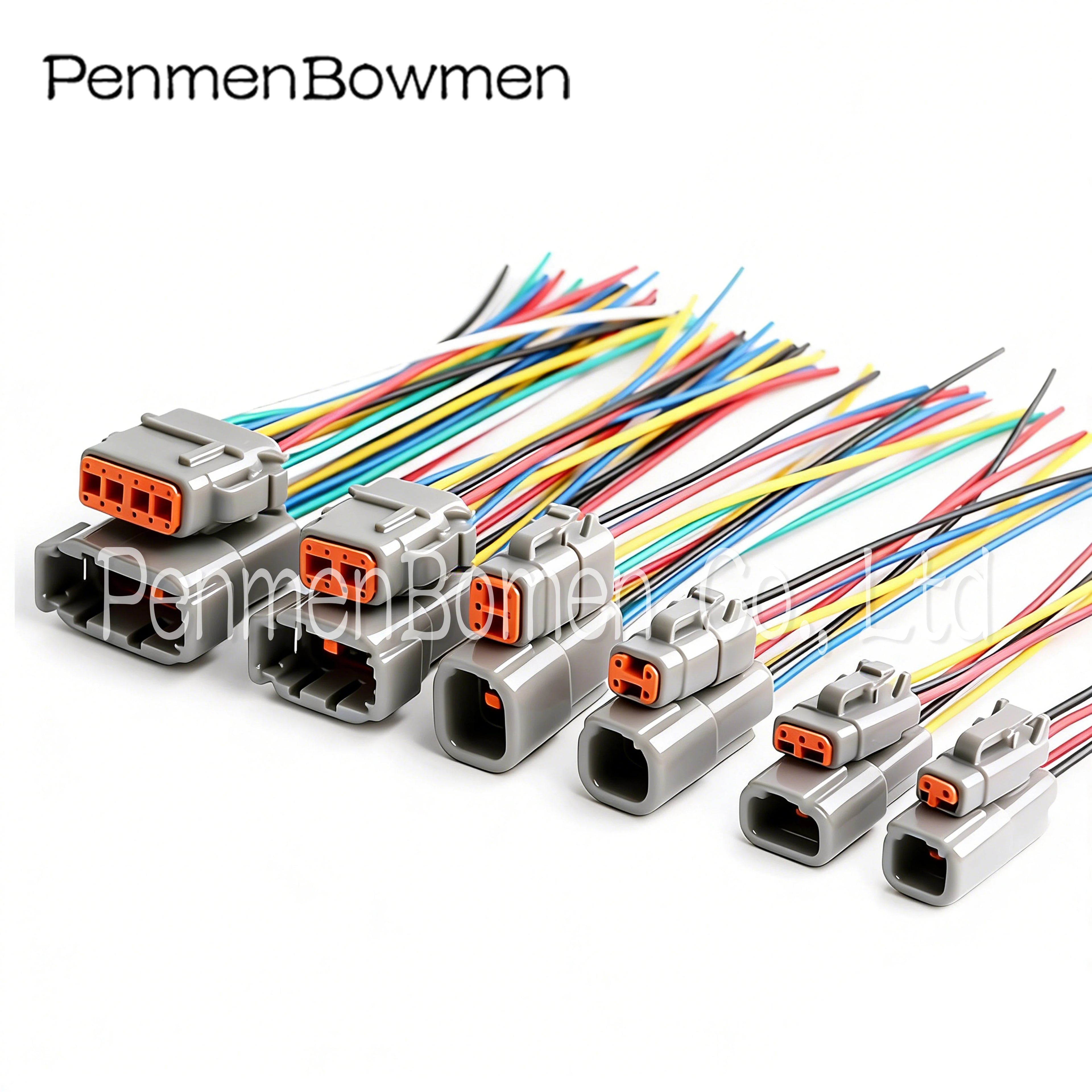1 Set 2 3 4 6 8 12 Pin Deutsch DTM Car Electrical Cable Connectors Female Male DTM06 2 3 4 6 8 12S DTM04 Plug Wire Harness
