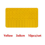 3*8cm Car Bumper Reflective Stickers Reflective Warning Strip Tape Secure Reflector Stickers Decals Safety Warning Tape 10pcs
