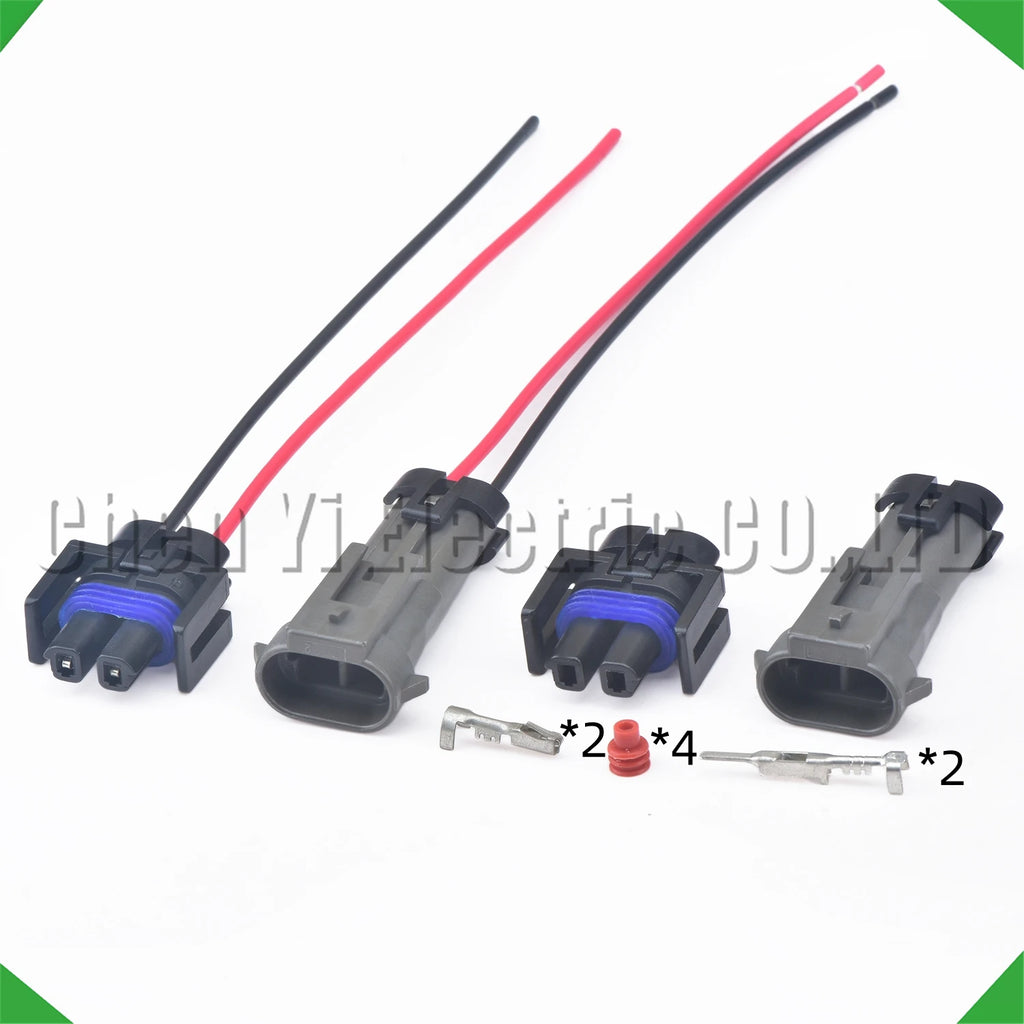 2-pin wire harness harness automobile waterproof connector conditioner compressor gm