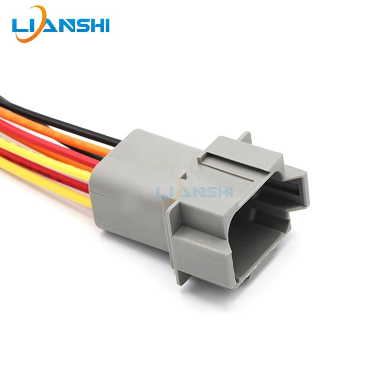 New energy vehicle connector DT04-8P waterproof connector DT06-8S docking terminal harness plug with wire
