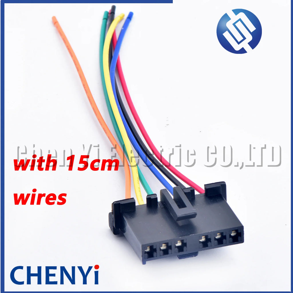 1 Pcs 6 Pin female Automotive Rear Tail Light Socket Turn Signal Light Connector Circuit board Wire harness plug V348 For Ford