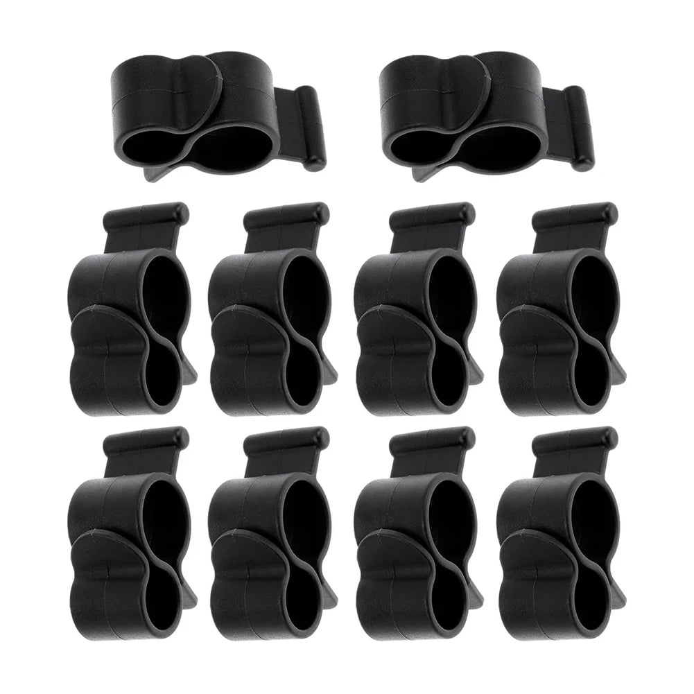 10 Pcs Camping Awning Hooks Clips RV Tent Hangers Light Hanger For Caravan Camper Multi Use RV Traveling Tent Clip Light Hanger