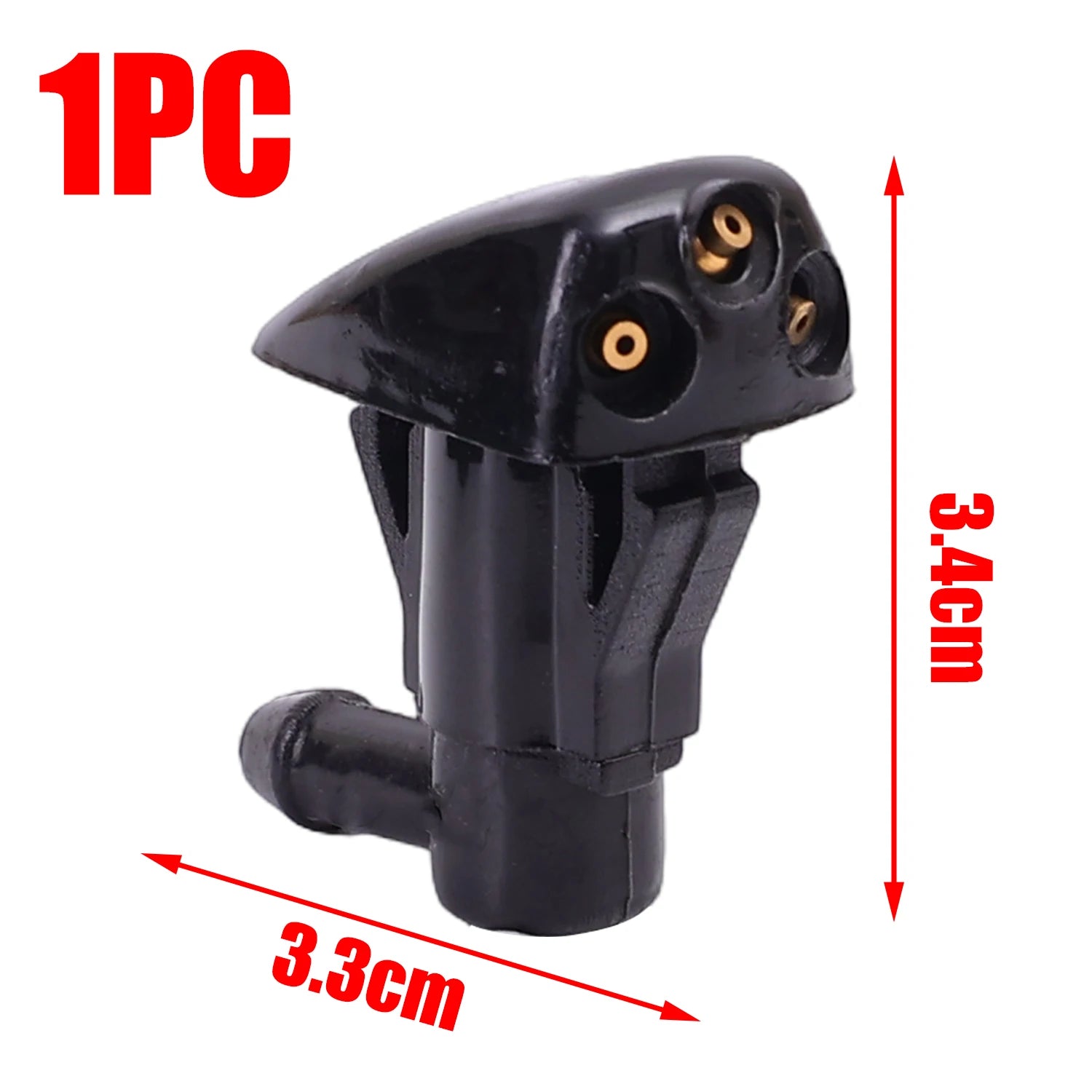10/1Pcs Car Windshield Wiper Washer Spray Nozzle for Most Car Model Auto 3 Holes Windshield Washer Nozzles Wiper Water Spray Jet