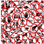 64Pcs Funny No Sign Car Sticker Pack Graffiti Vinyl Decal for JDM Moto Helmet Laptop Skateboard Waterproof Luggage Decor Bumper