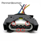 1 Set 5 Pin Auto Air Flow Meter Senso Electrical Cable Connector Wire Harness Plug For BMW E46 E81 E87 E90 E91 09441552 50290892