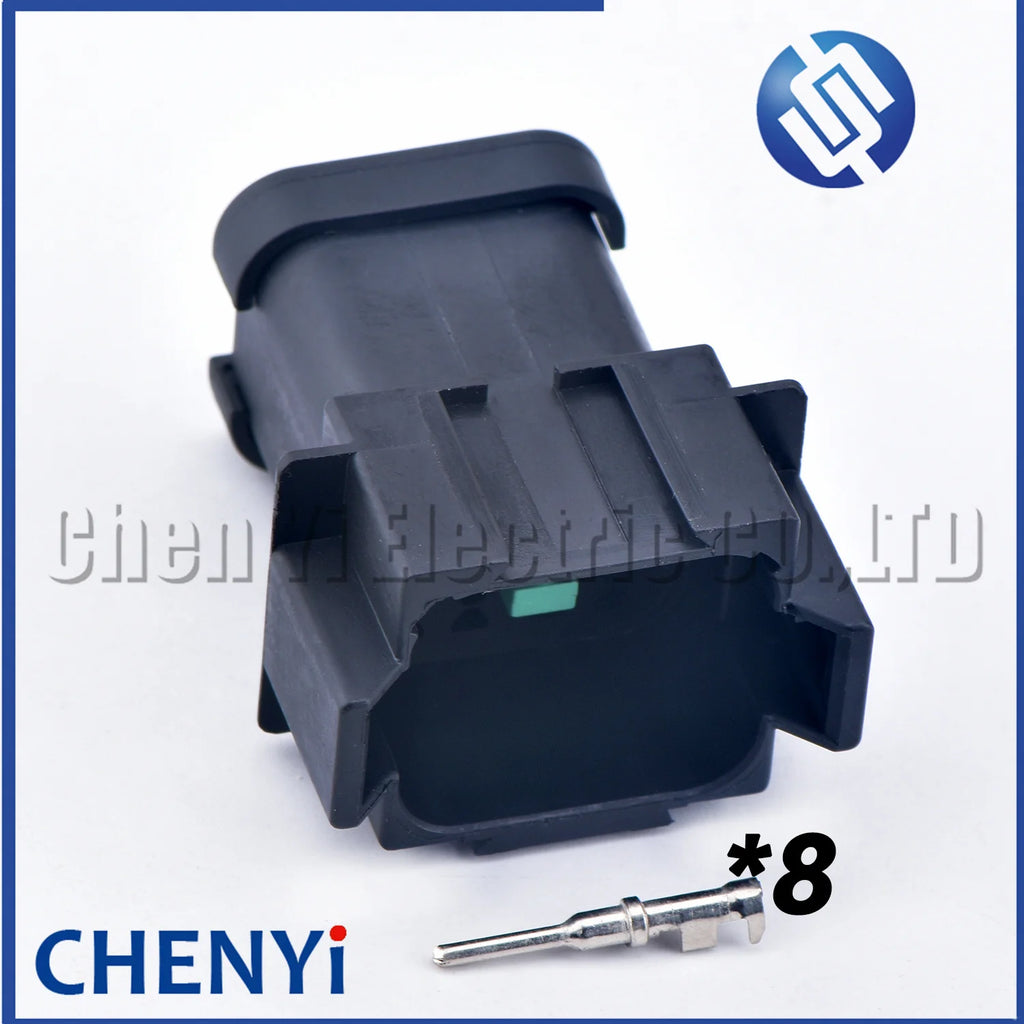 8 Pin Black DT series Connector Waterproof Wire harness plug Socket DT06-8S DT04-8P DT06-8S-E005 DT04-8P-E005 For Deutsch