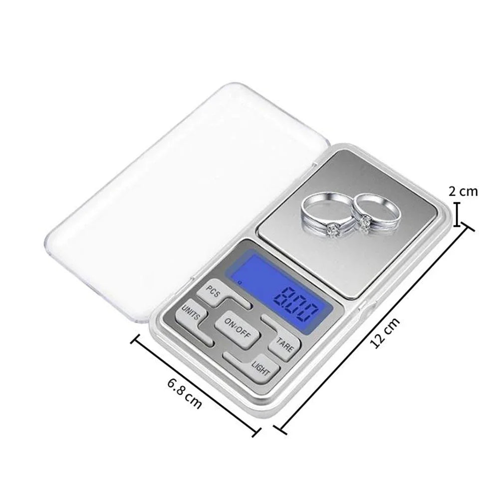 High Precision Mini Pocket Scale 500g/0.01g Portable Digital Jewelry Scale Accurate Small LCD Weighing Device for Easy Carry