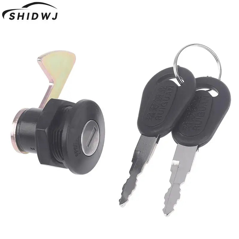 3Pcs/Set 2 Keys+1 Lock Electric Car Scooter Tail Box Lock Trunk Lock Accessories Motorcycle Rear Locks