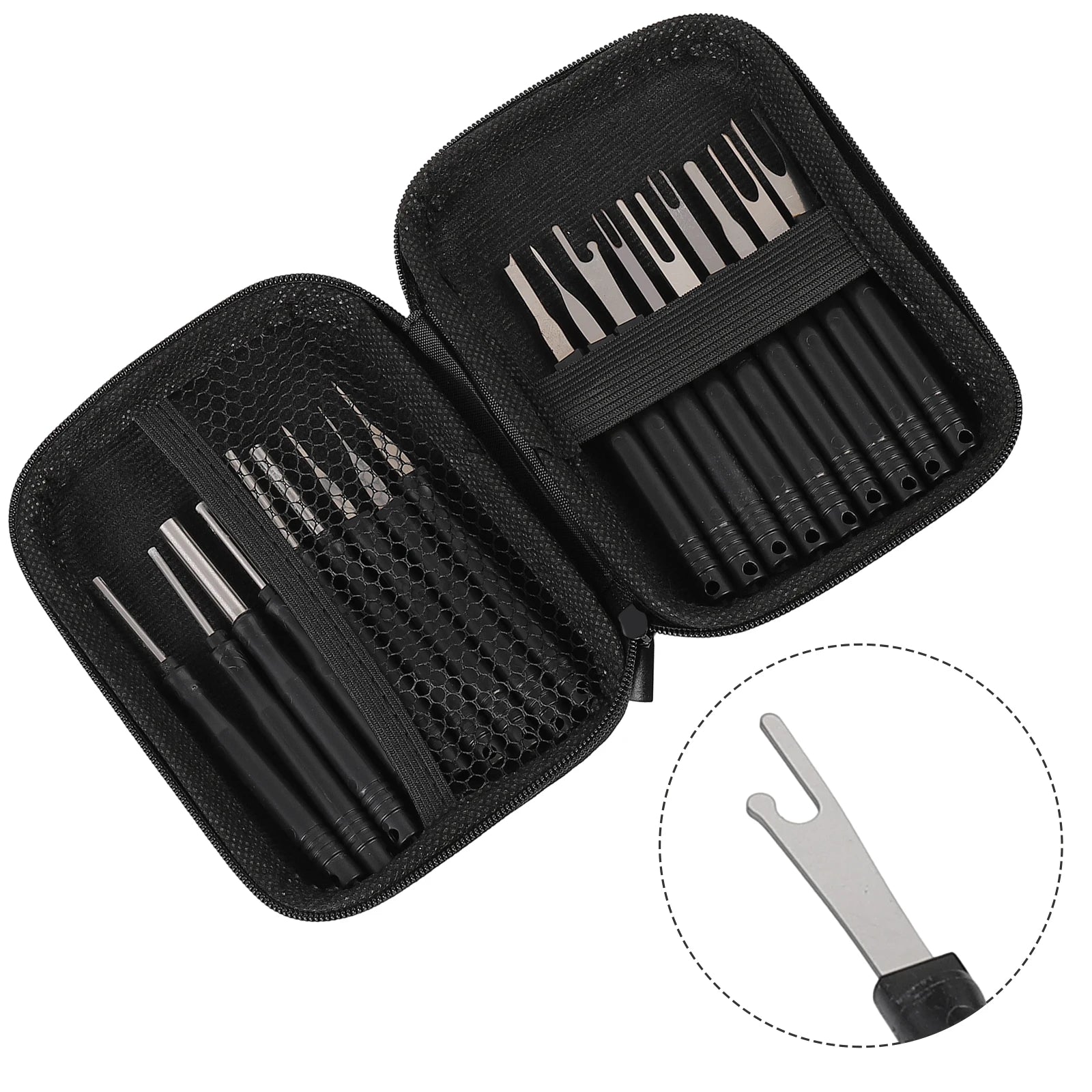 18 Pcs Car Cable Plug Removal Tool Pin Extractor Repair Remover Key Tools With Box Car Auto Cable Plug Remove Pin Puller