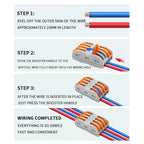 10/1000PCS Mini Fast Wire Connector Universal Wiring Cable Connector Push-in Conductor Terminal PCT-222/224 SPL-42/62 SPL-2/3/1