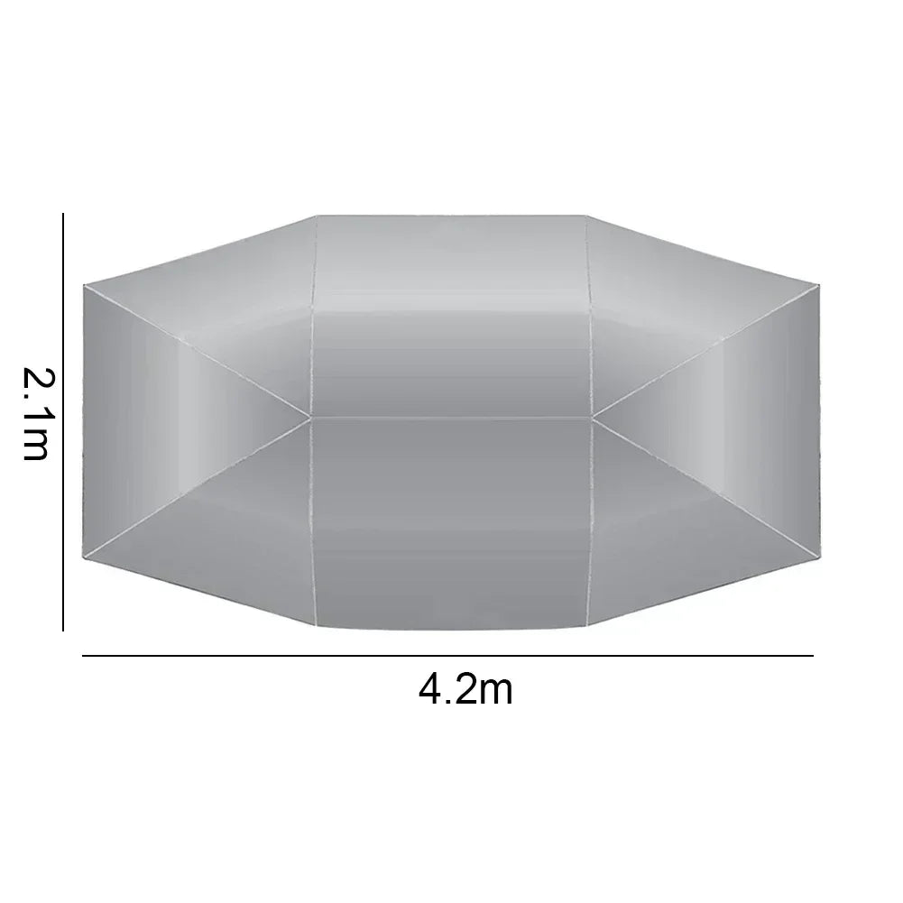 Super Large Car Sunshade Umbrella Fully Automatic Folding Roof Summer Sunscreen Shed Remote Control Portable Canopy Cover Amagi