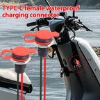 Type-C Female Chassis 2Pin Type-C Female Socket Connector Waterproof Jack Female Charging Port 3A USB-C Charger Plug Socket